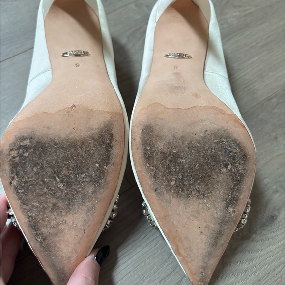 Badgley Mischka Pearl Embellished Heels - Picture 6 of 7